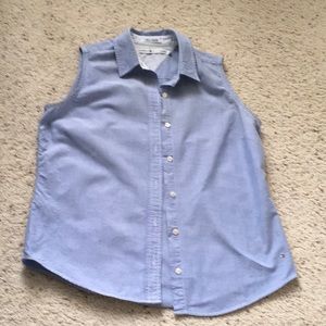 Tommy Hilfiger Size L button down sleeveless shirt